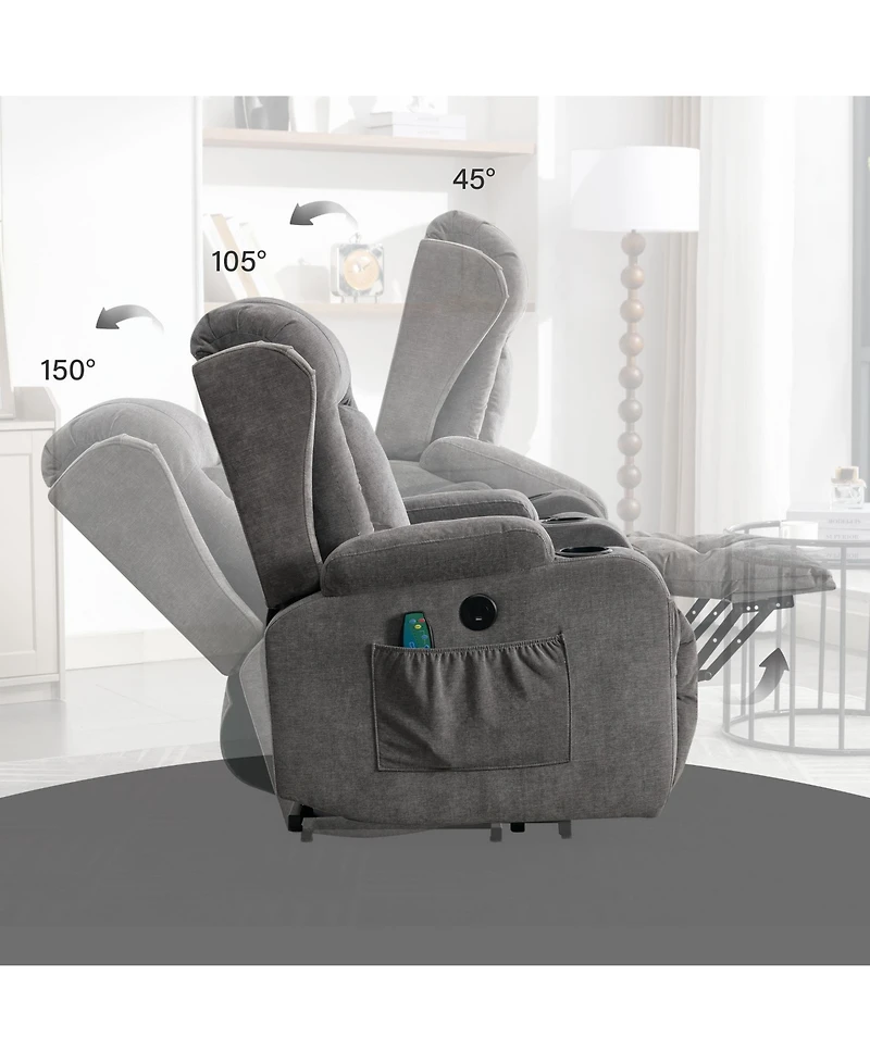Boyel Living Power Lift Recliner Chair Recliners with Heat and Massage