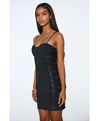 Bebe Women's Mesh Bodycon Dress