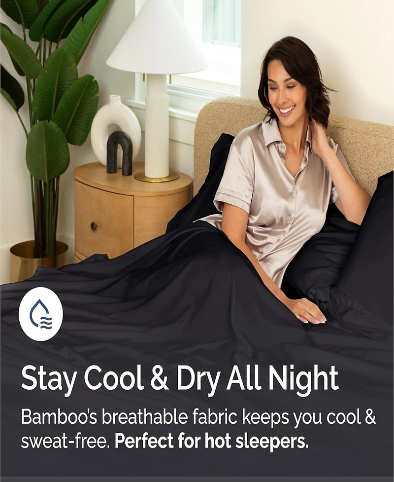 Rayon from Bamboo 4 Piece Deep Pocket Cooling Sheet Set