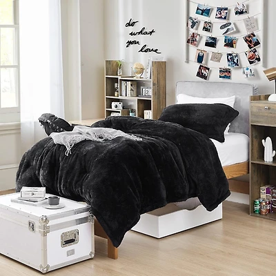 Coma Inducer Oversized Comforter - The Original Plush - Nightshift Black , Twin Xl