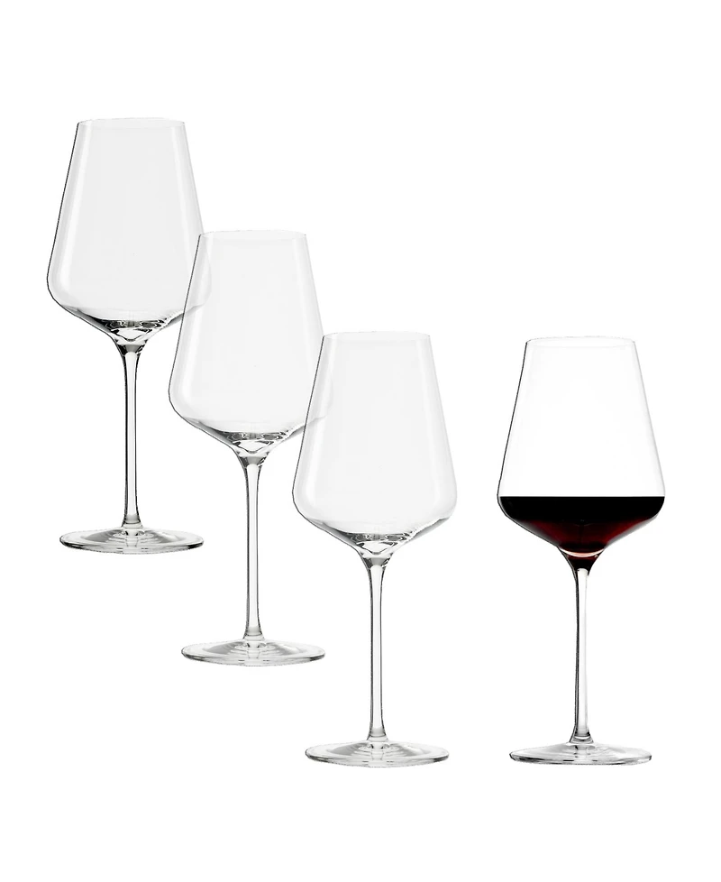 Stolzle Lausitz Quatrophil Bordeaux Glasses, Set of 4