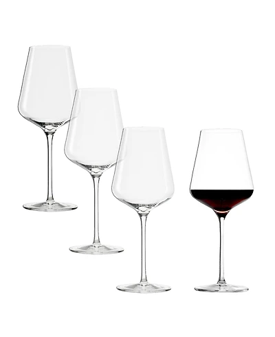 Stolzle Lausitz Quatrophil Bordeaux Glasses, Set of 4