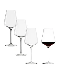 Stolzle Lausitz Quatrophil Bordeaux Glasses, Set of 4