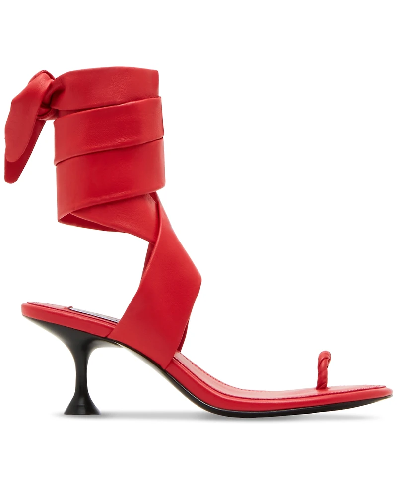 Steve Madden Women's Symone Lace-Up Kitten-Heel Sandals