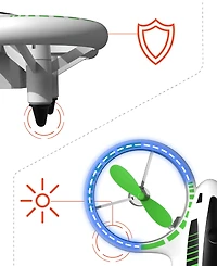 Sharper Image 2.4GHz Rc Glow Up Stunt Drone with Led Lights
