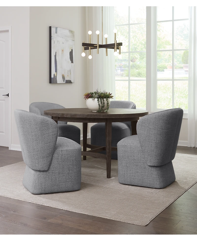 5 Pc. Set (Griffith Round Dining Table & 4 Dimova Chairs), Created for Macy's