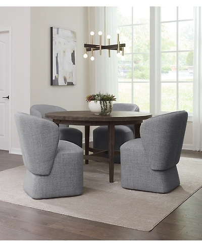5 Pc. Set (Griffith Round Dining Table & 4 Dimova Chairs), Created for Macy's