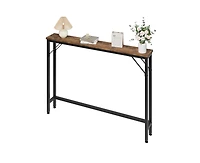 gaomon 5.9" Narrow Sofa Table, Skinny Console Table with Storage, Slim Behind Couch Table for Living Room, Entryway, Hallway
