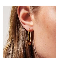 Ana Luisa Gold Hoop Earrings - Cuidado Silver