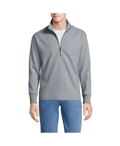 Lands' End Men's Textured Fleece Half Zip