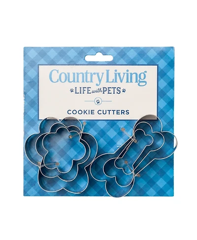 Country Living 6-Piece Stainless Steel Cookie Cutter Set