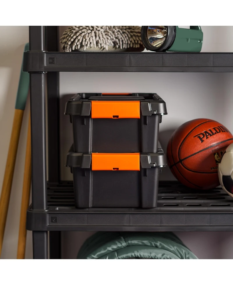 Iris Usa Gal. Plastic Storage Bins with Lids, Latching Totes