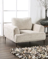 Furniture of America 44" Orlandi Chenille Arm Chair with Extendable Backrest