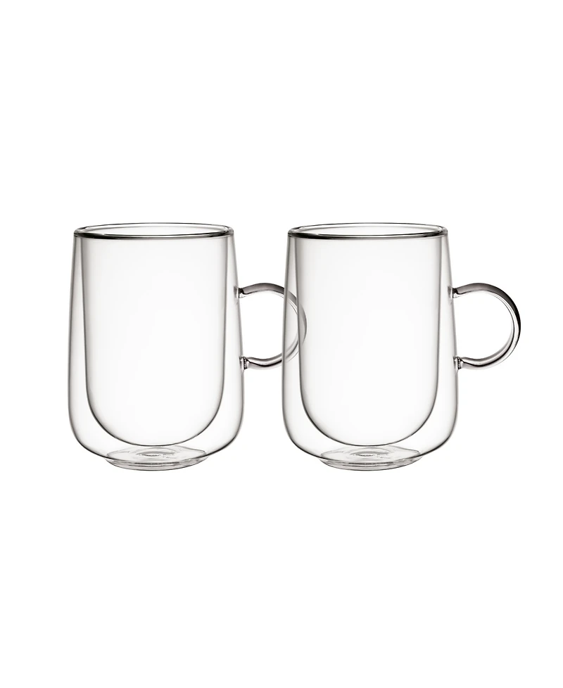 Villeroy & Boch Artesano Hot Cold Beverages Large Insulated Latte Glass, Set of 2
