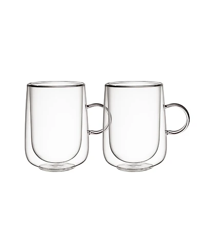 Villeroy & Boch Artesano Hot Cold Beverages Large Insulated Latte Glass, Set of 2