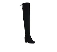 Liama Minimal Drawstring Detail Knee-High Boots