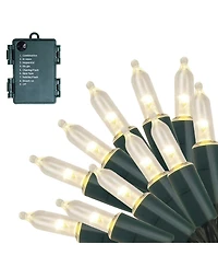 Twinkle Star 50 Led Battery Operated Mini String Lights 8 Lighting Modes Indoor Outdoor - 16 ft