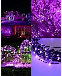 Twinkle Star 120 Led Outdoor Solar String Lights 8 Modes Decorative Fairy 2-Pack - 39.4 Ft
