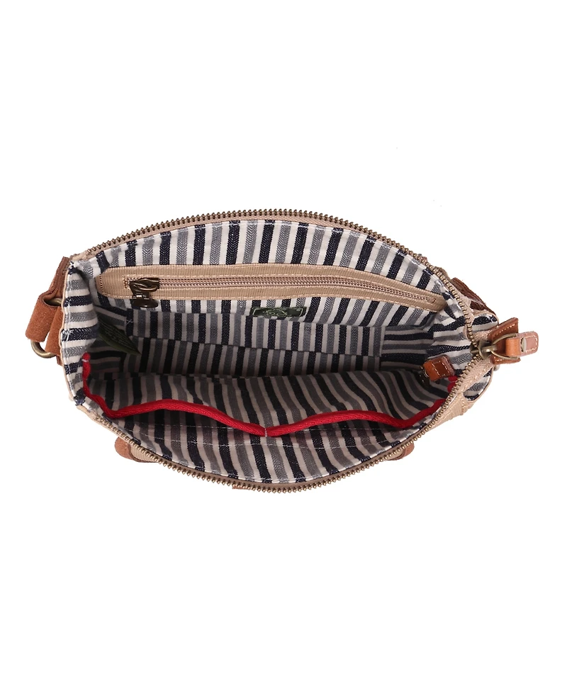 Tsd Brand Dolphin Canvas Crossbody Bag