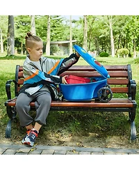 GoPowerBike GoVoyage 3-Wheel Kids Luggage Scooter with Light-Up Wheels | Blue