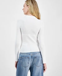 Hugo Women's Chain-Neck Long-Sleeve Top