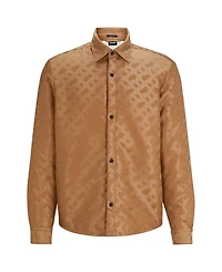 Boss by Hugo Boss Men's Relaxed-Fit Monogrammed Shirt