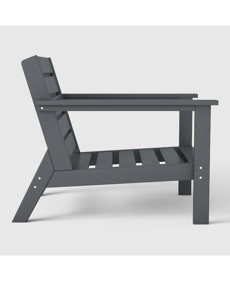 WestinTrends Outdoor Patio Hdpe Deep Seating Armchair (Set of 2)