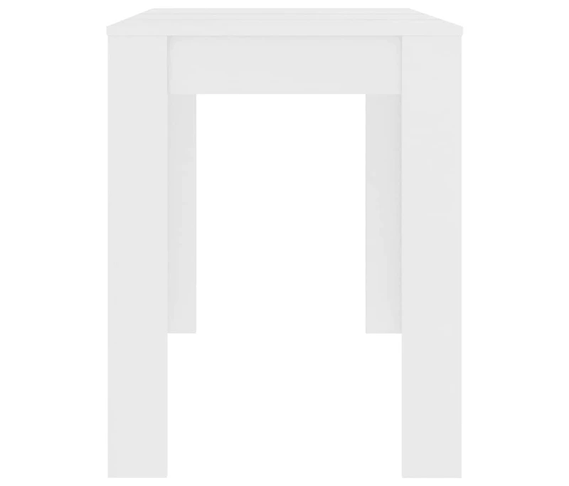 Dining Table White 47.2"x23.6"x29.9" Engineered Wood