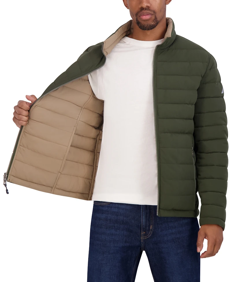Nautica Men's Reversible Quilted Puffer Jacket