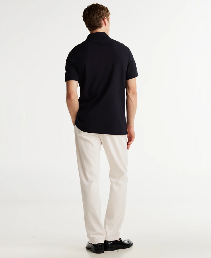 Tommy Hilfiger Men's Big & Tall Short Sleeve Embroidered Chest Stripe Polo Shirt