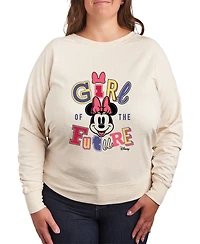 Hybrid Apparel Plus Disney Minnie Mouse Girl Future Graphic Pullover T-shirt
