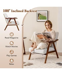 Gouun Modern Accent Chair Leisure Armchair with Felt Pads