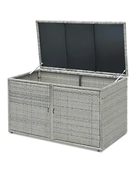 Gouun 88 Gallon Garden Patio Rattan Storage Container Box