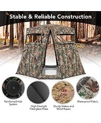 Gouun 360 One Way See Through Ground Hunting Blind for Deer and Turkey Hunting