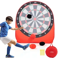 Gouun Large Dart Board for Kids with 4 Kick Balls