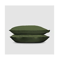 Doz by Sijo Doz 100% Gots Certified Organic Percale Cotton Pillowcase Set, Hotel Crisp Cool, Breathable