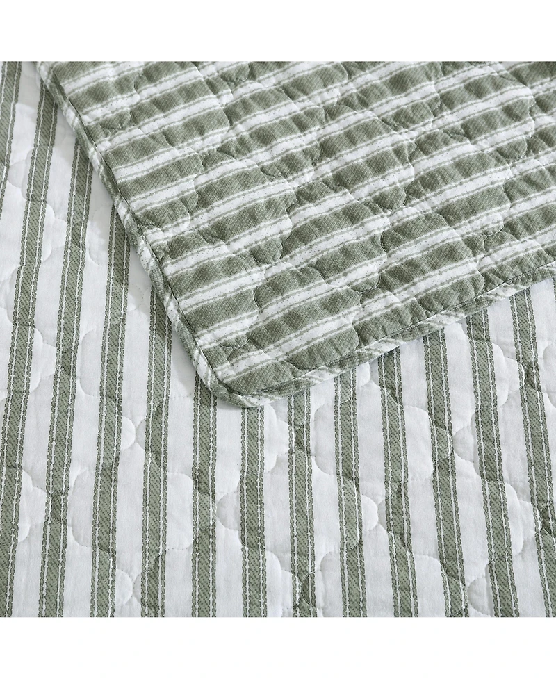 Stone Cottage Stone Cottage-Willow Way Ticking Stripe Quilt-Sham Set