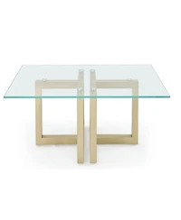 Emila 48" Rectangle Glass Mix and Match Coffee Table