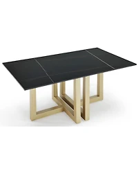 Emila 48" Rectangle Sintered Stone Mix and Match Coffee Table