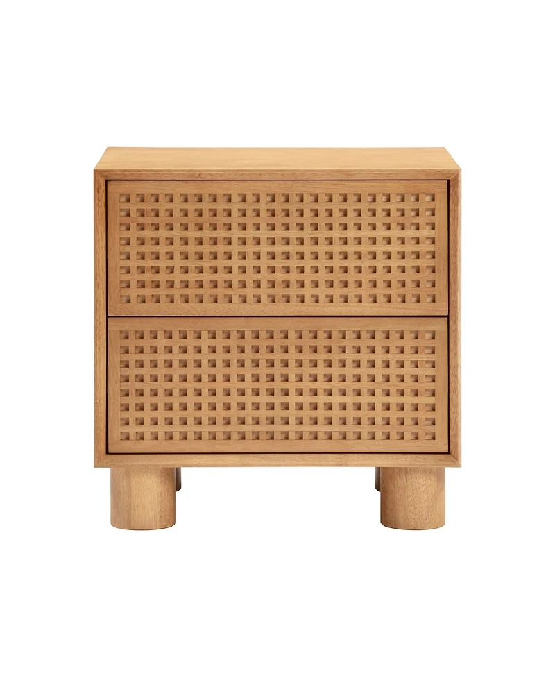 Tov Furniture 17" Rubberwood Nightstand