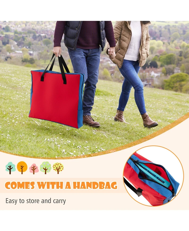 Gouun Jumbo 4-to-Score Connect Game Set with Carrying Bag and 42 Coins