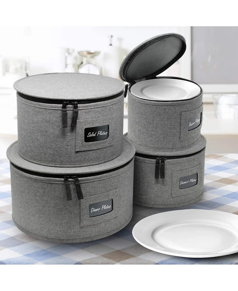 Sorbus -Piece Stackable Plate Carrier Set for Dinnerware
