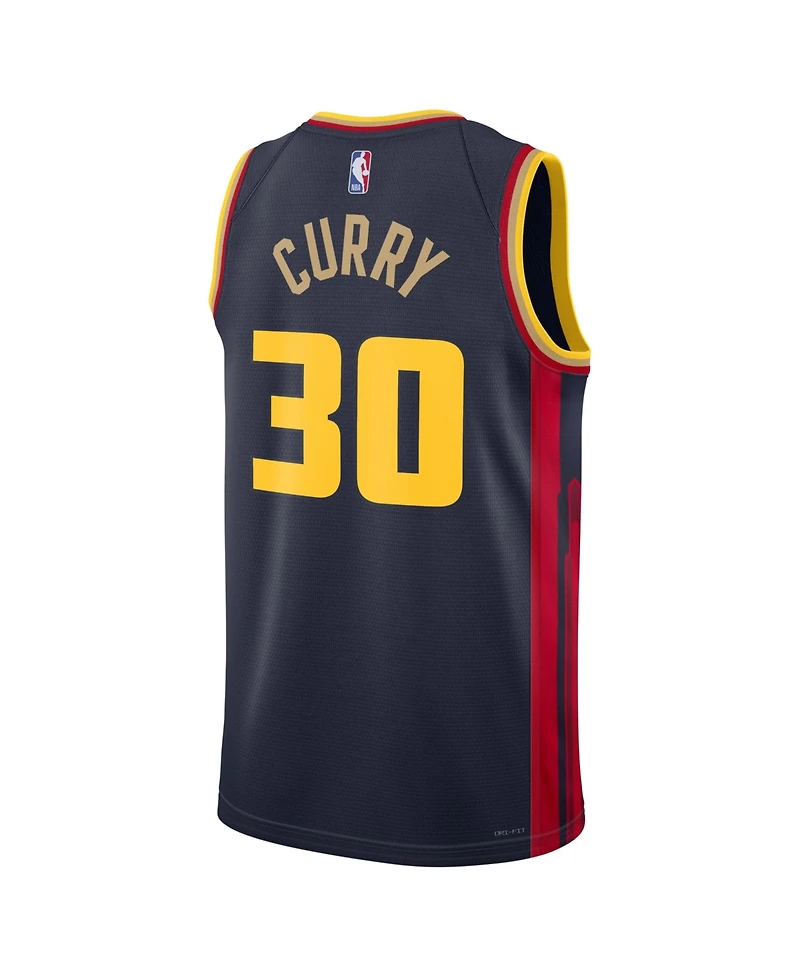 Nike Men's and Women's Navy Stephen Curry Golden State Warriors 2024/25 City Edition Finished Swingman Jersey