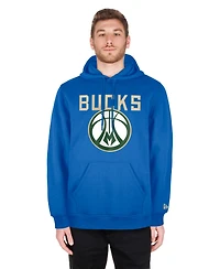New Era Men's Light Blue Milwaukee Bucks 2024/25 City Edition Pullover Hoodie