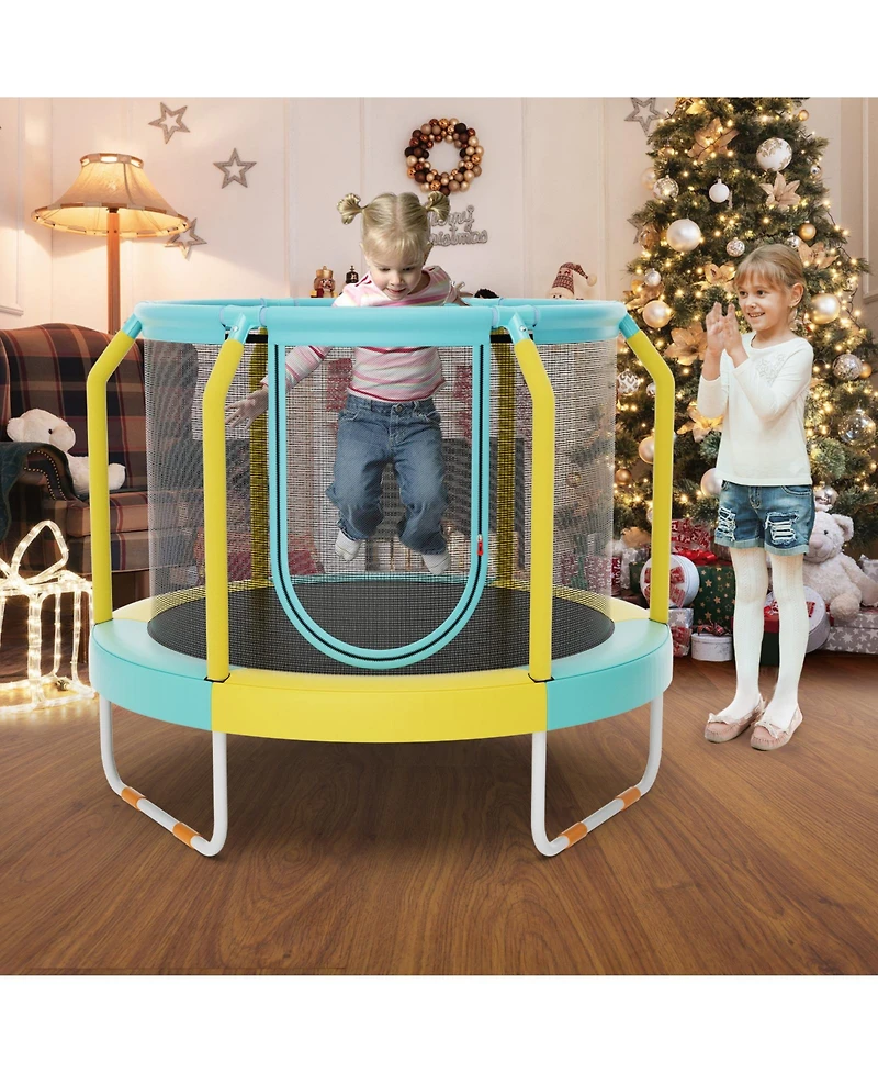 Gouun Mini Trampoline with Enclosure and Heavy-duty Metal Frame