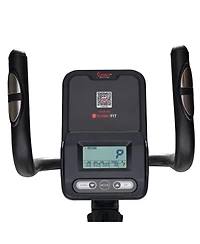 Sunny Health & Fitness Smart Corezy Recumbent Bike + Resistance Bands, 300LB with Free SunnyFit App Via Bluetooth