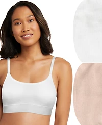 Hanes Women's 2-Pk. Originals Ultimate Longline Bralette DHO104