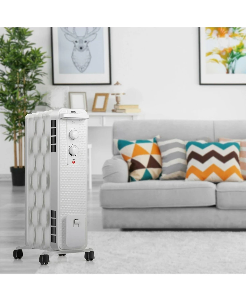 Gouun 1500 W Oil-Filled Heater Portable Radiator Space Heater with Adjustable Thermostat