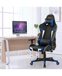 Gouun Reclining Swivel Massage Gaming Chair with Lumbar Support