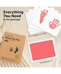 KeaBabies Kids 1pk Inkless Ink Pad Hand and Footprint Kit, Clean Touch Dog Paw, Nose Print Kit Pet Safe, Jumbo